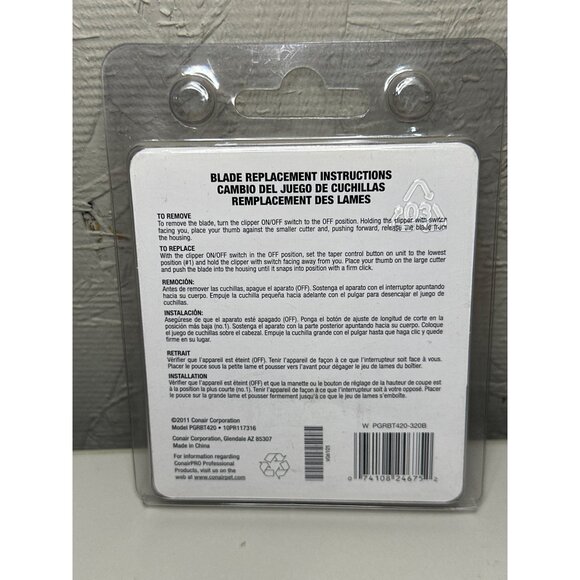 ConairPro PGRBT420 Dog Replacement Blade Stainless Steel Self-Sharpening - Picture 2 of 2